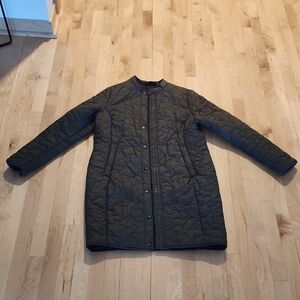 Quilted Olive Green Coat